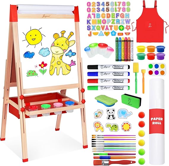 Easel for Kids Easel for Toddlers,Adjustable Standing Double Sided Toddler