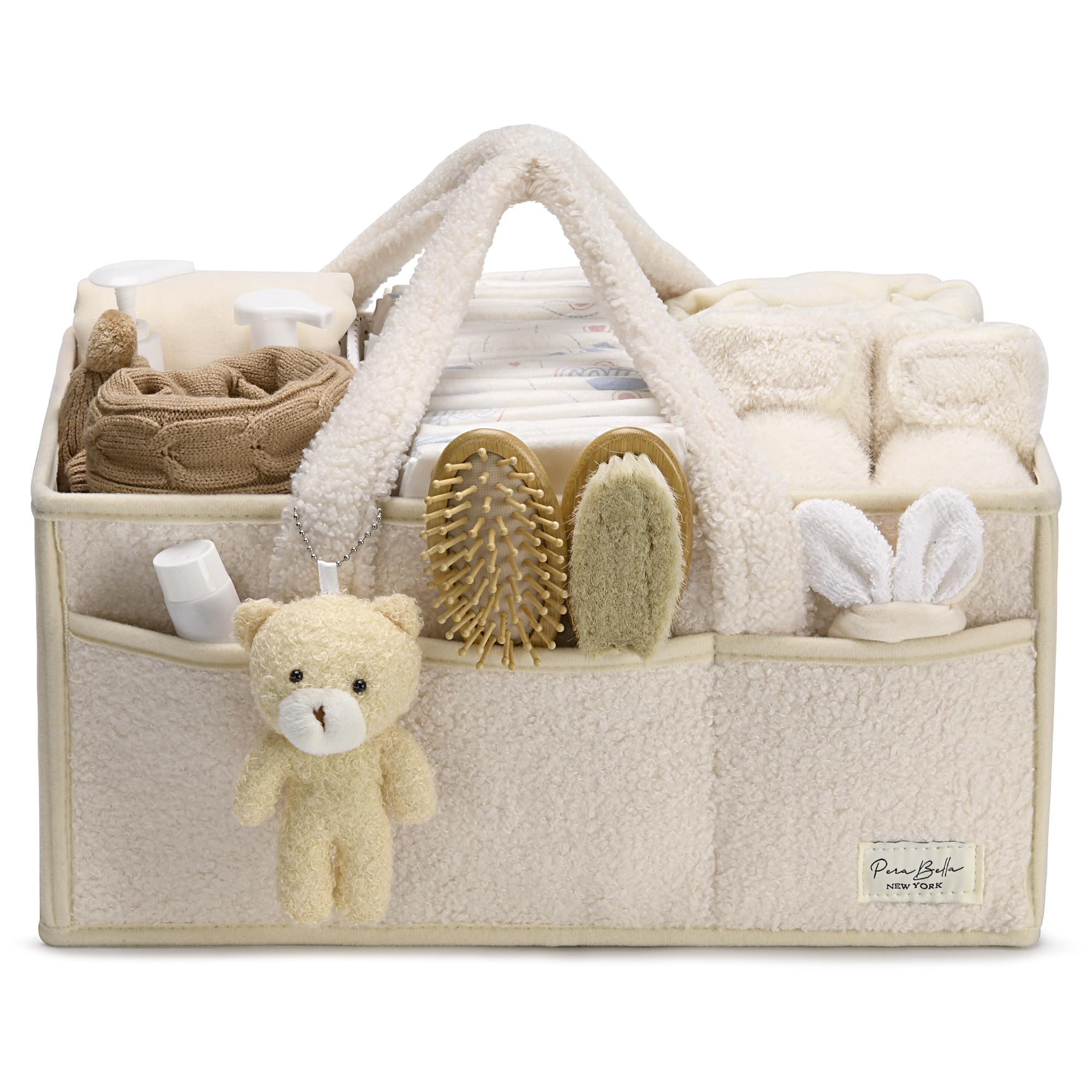 Baby Diaper Caddy Organizer with Handle, Boy & Girl Shower