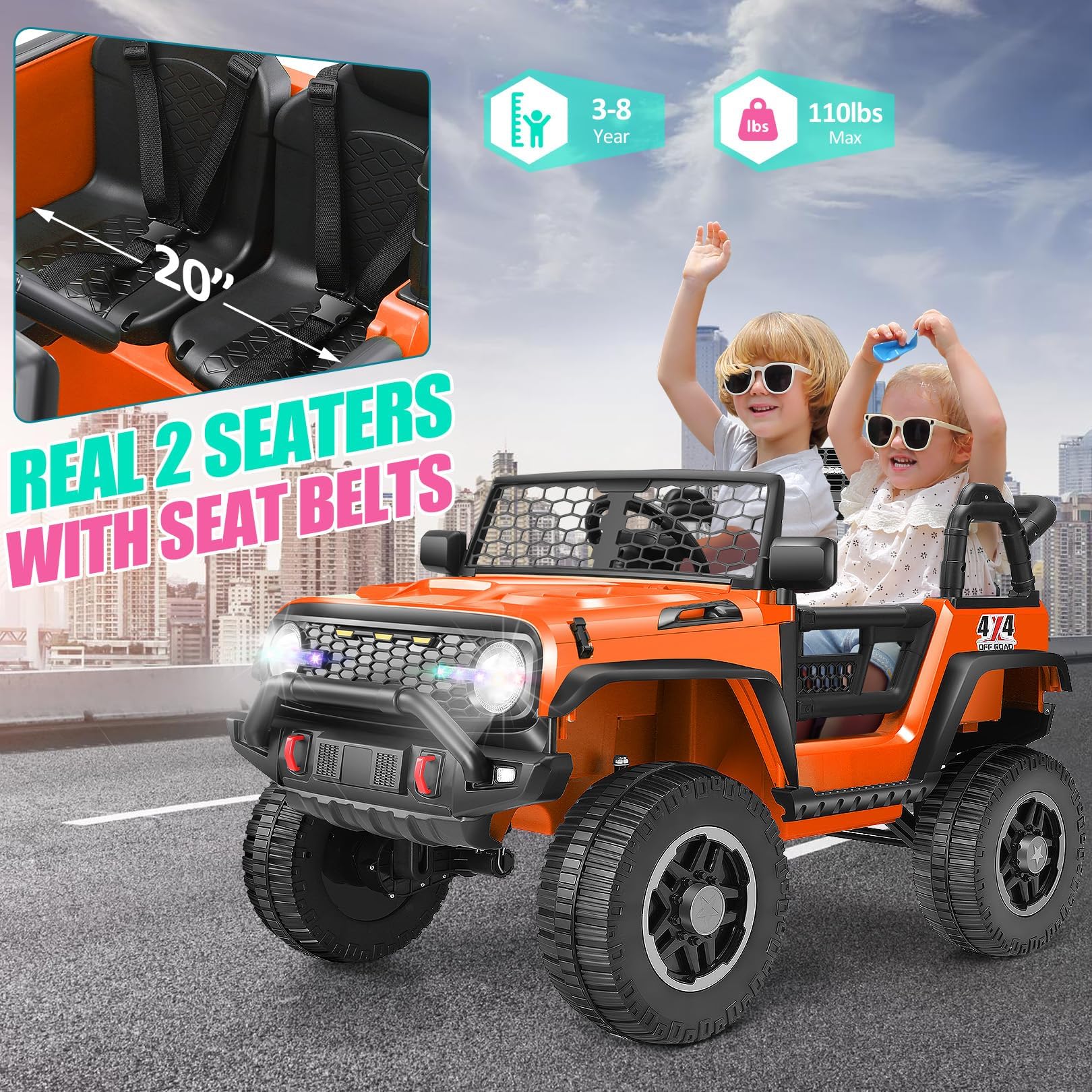 24V Kids Ride-On Truck with Remote Control