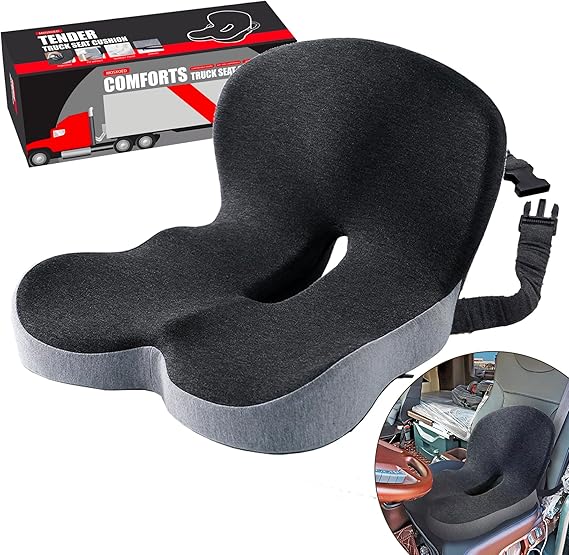Seat Cushion for Truck Driver, Memory Foam Truck Seat Cushion