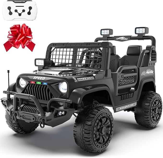 24V Ride on Toys for Big Kids, 2 Seater Ride on Cars w/Remote Control, 21" Spacious Seat