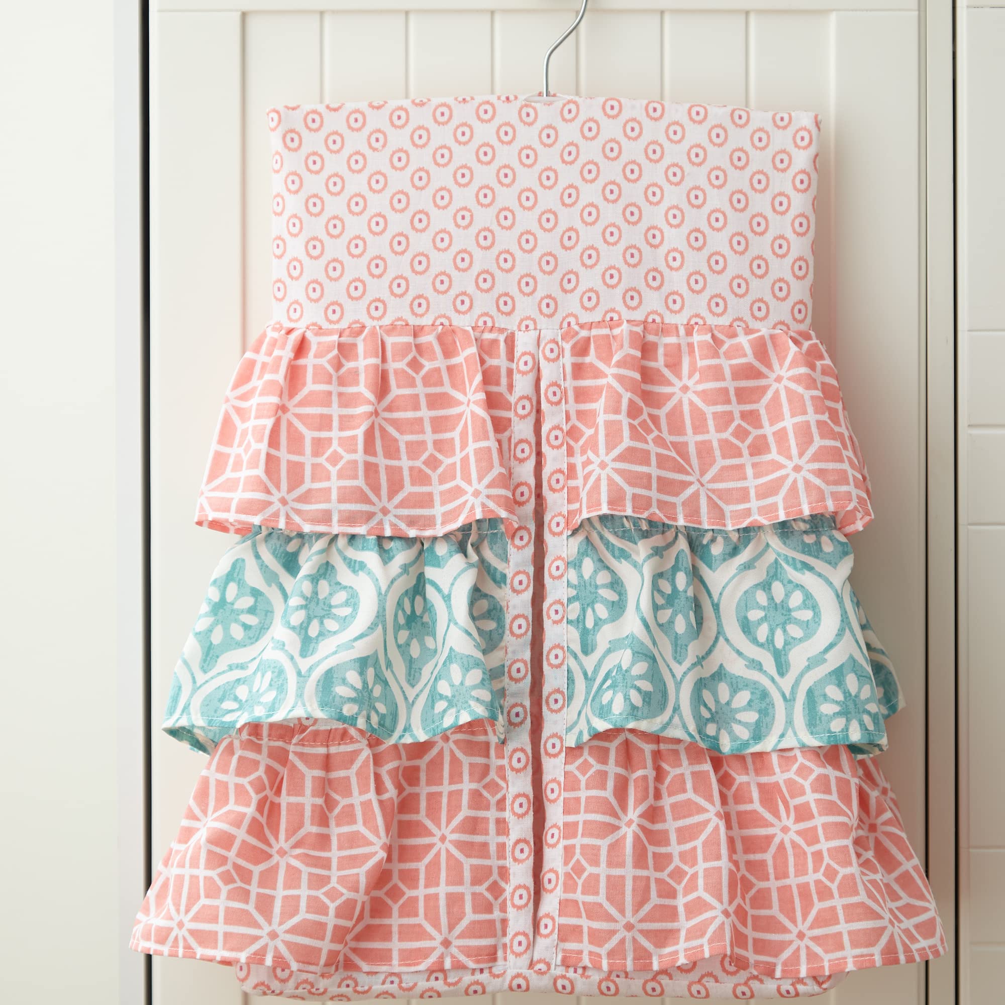 Fiona Crib Bed Set - Baby Nursery Set - Pink, Teal, and White - Woodland Forest Theme