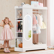 Kids Armoire with a Jewelry Cabinet, Princess Dress