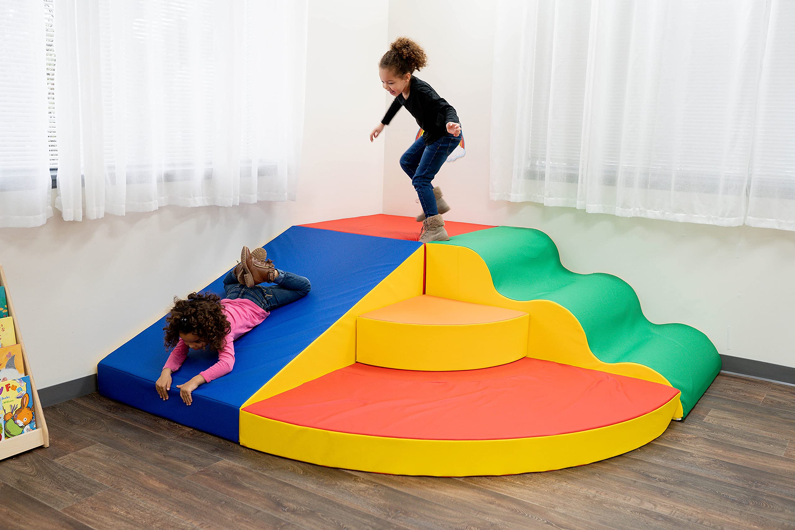 School Age Corner Colossus, Kids Climbing/Jumping/Sliding