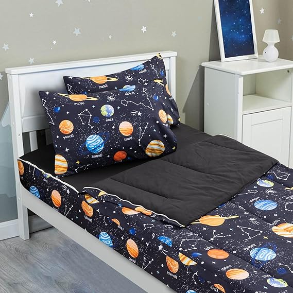 Rainbow Flowers Theme Durable Zipper Bedding for Kids Boys Girls