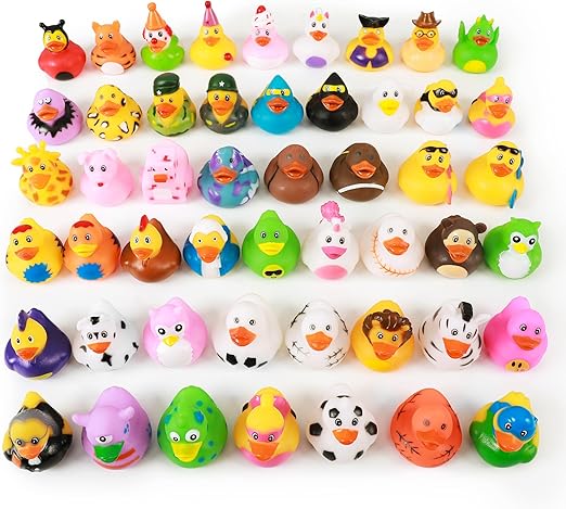 50 Pack Rubber Duck for Jeeps Ducking - 2.3 Inch Bulk Floater Duck