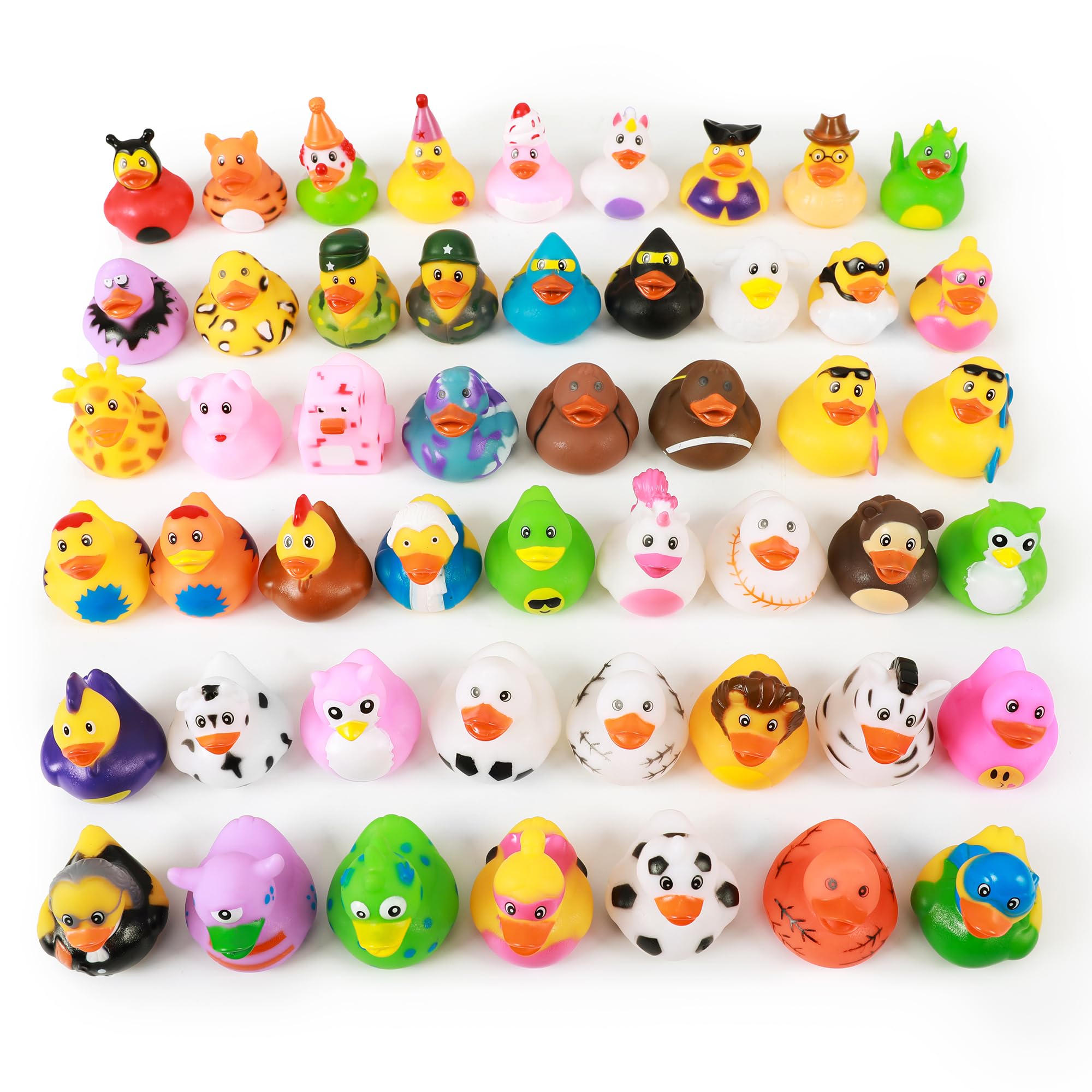 50 Pack Rubber Duck for Jeeps Ducking - 2.3 Inch Bulk Floater Duck