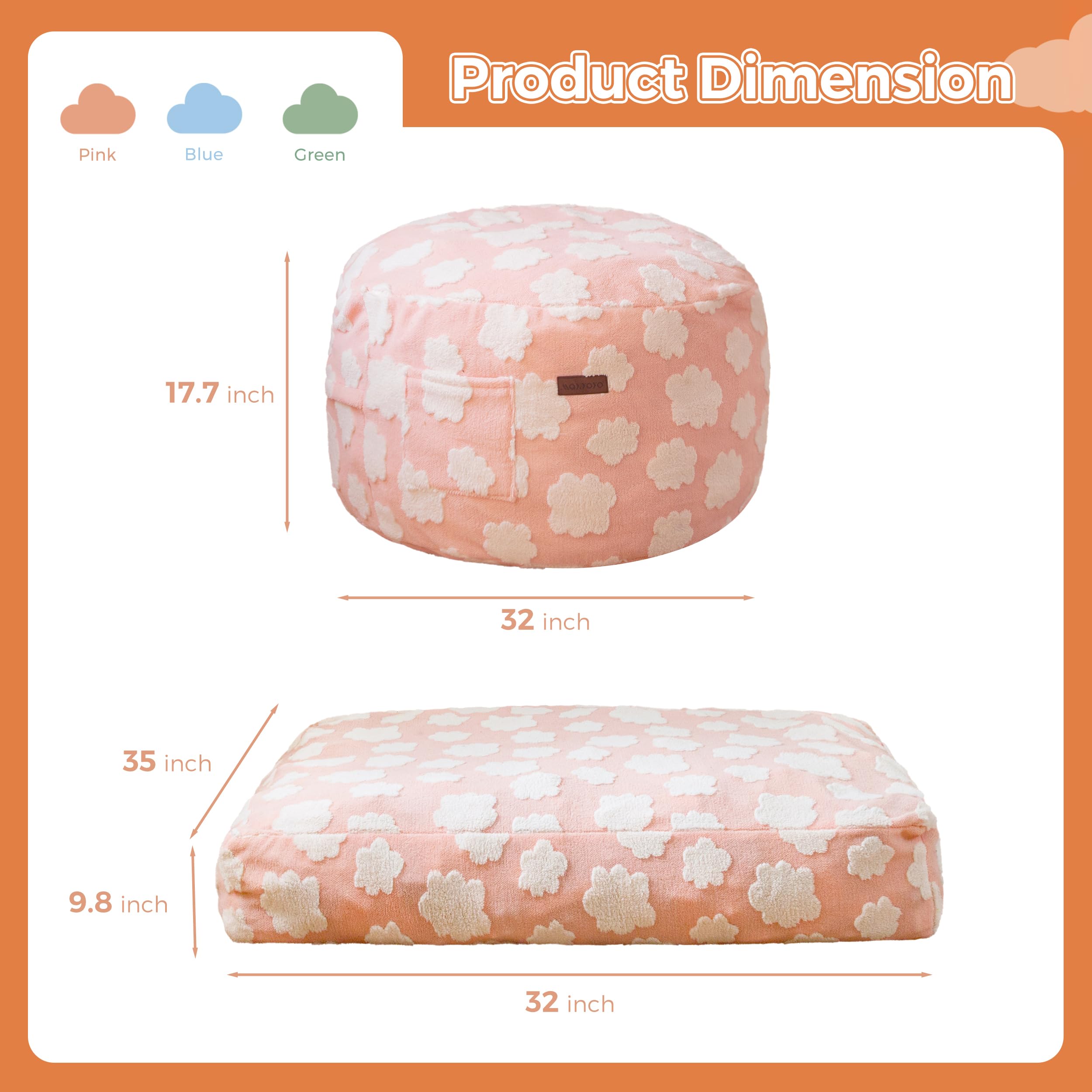 Convertible Bean Bag Chair Bed for Kids
