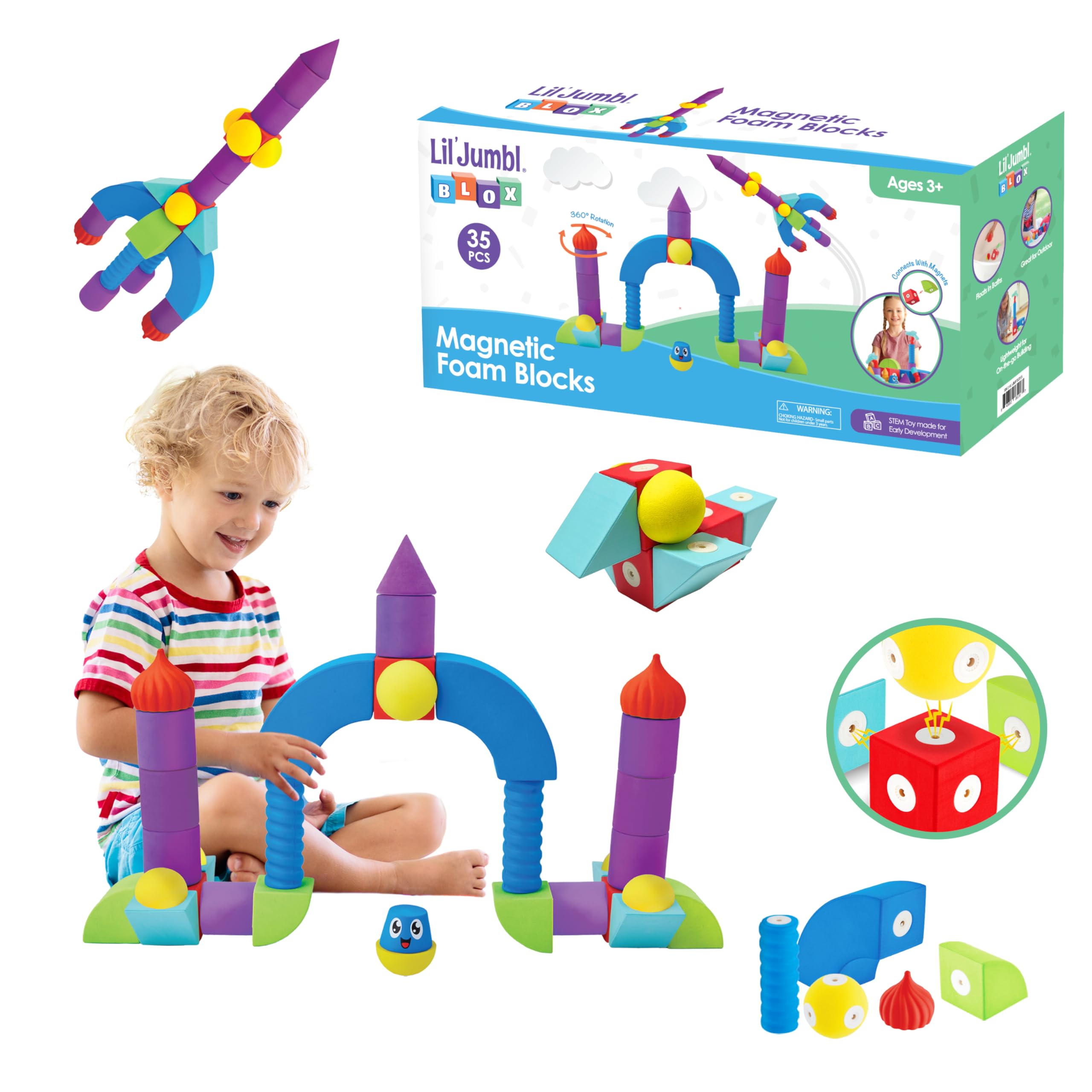 Magnetic Foam – STEM Preschool Sensory Toys for Children