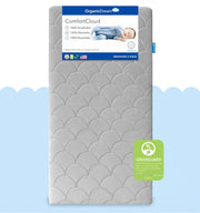 2-Stage Crib & Toddler Mattress in Moon Grey I 100% Breathable