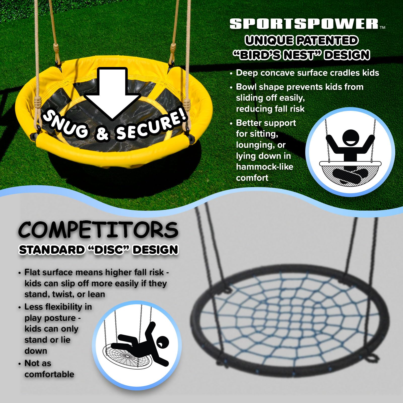 Metal Swing Set with Slide and Teeter Totter for Kids Outdoor Playground