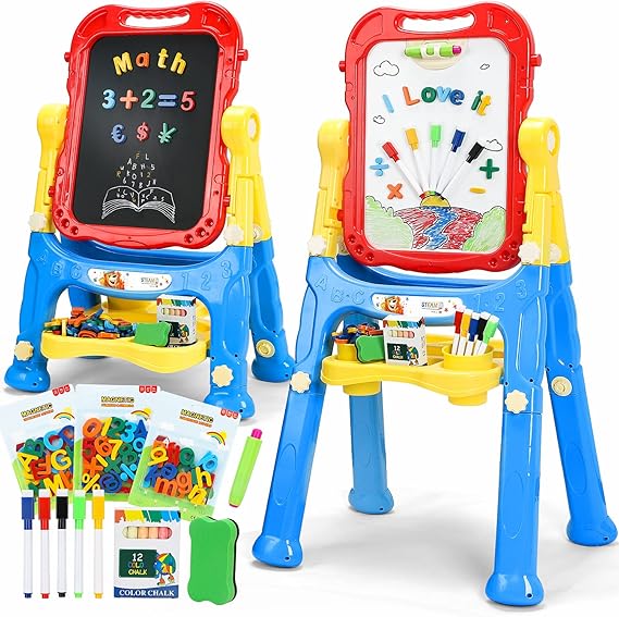 Life Large Art Easel for Kids, Double-Sided 4In1 Toddler Easel