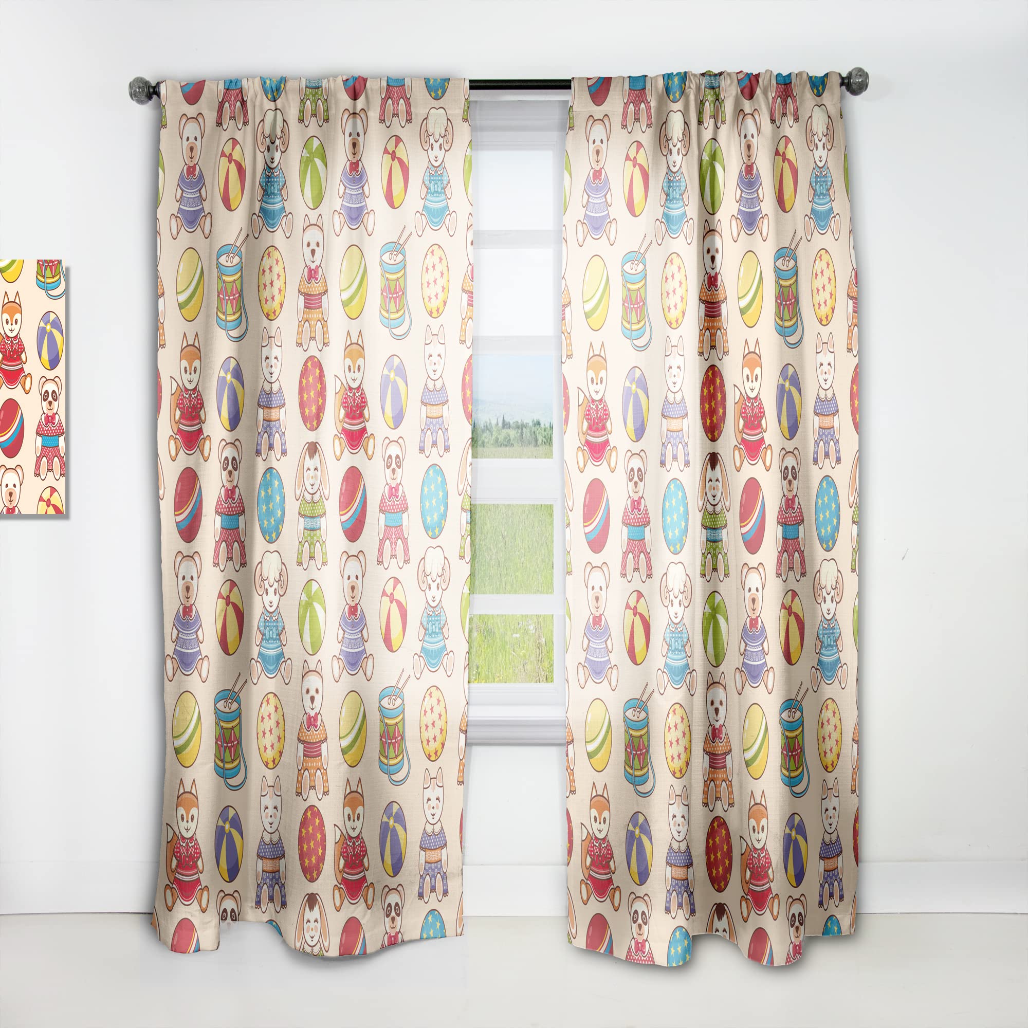 Curtains 'Children's Pattern' Curtains for Bedroom, Curtains for Living Room
