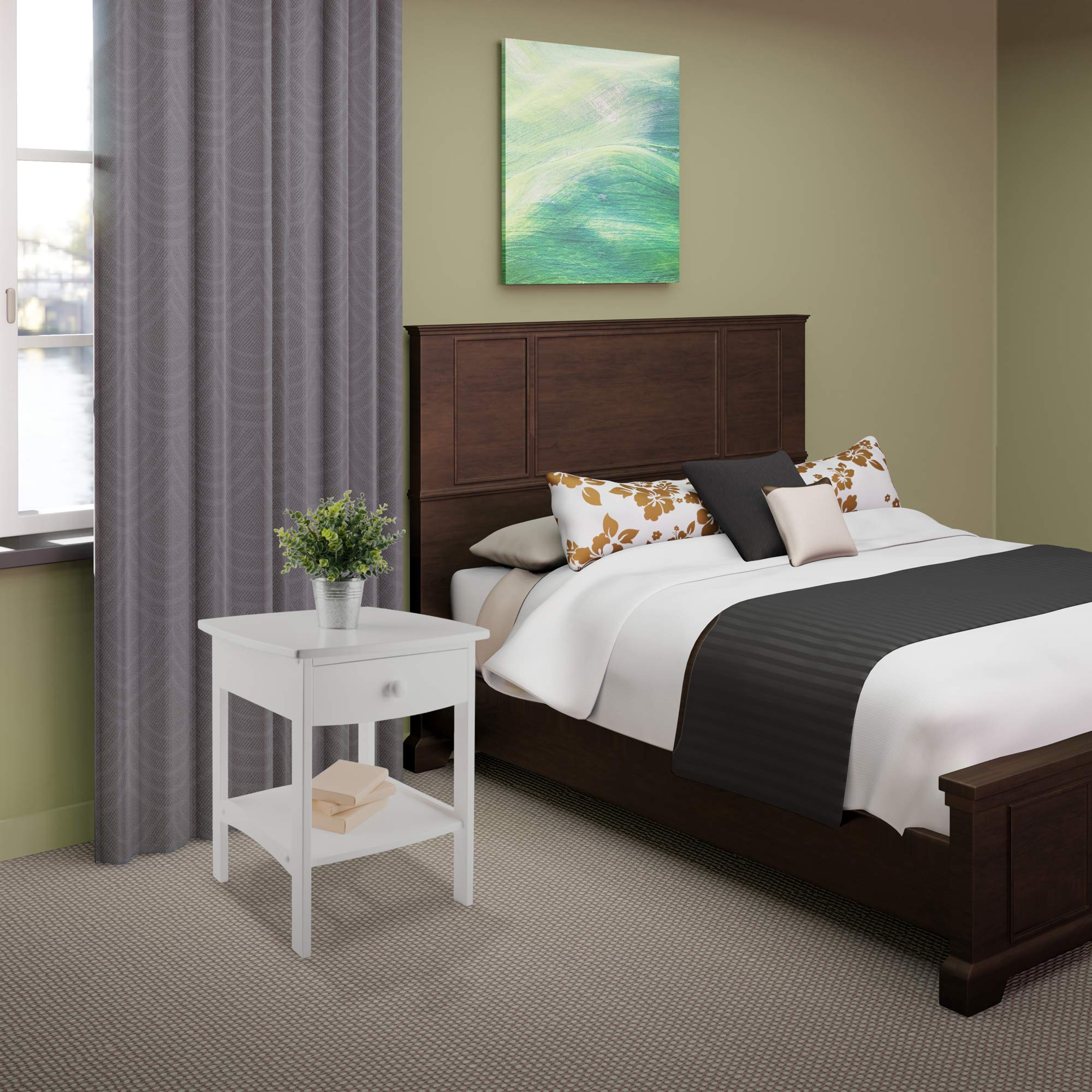 Claire Accent Table, FURNITURE, White