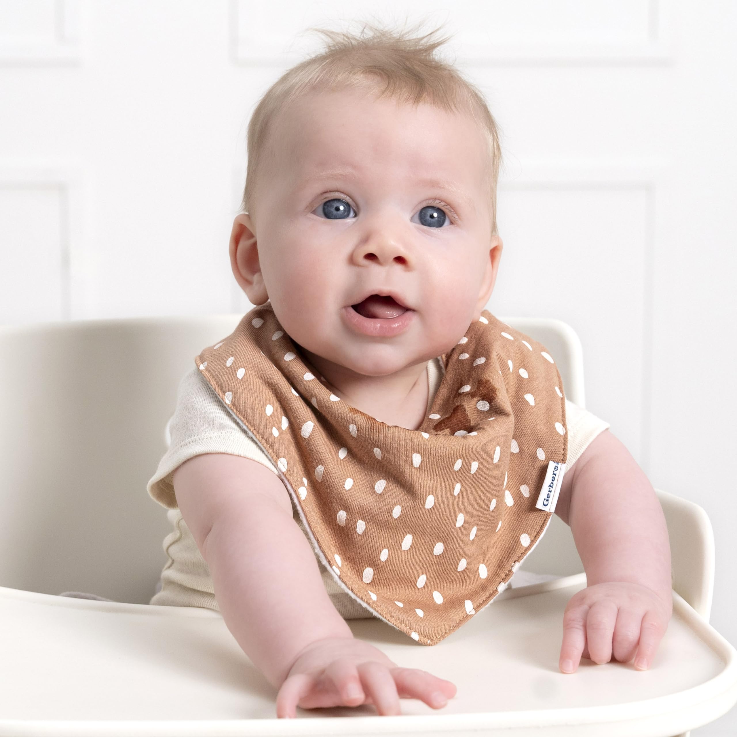 Baby Unisex Bandana Bibs 10-Pack, Multi Rust, One Size
