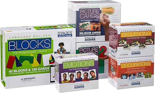 Stages Learning Language Builder 9-Box Set Educational Flash Cards