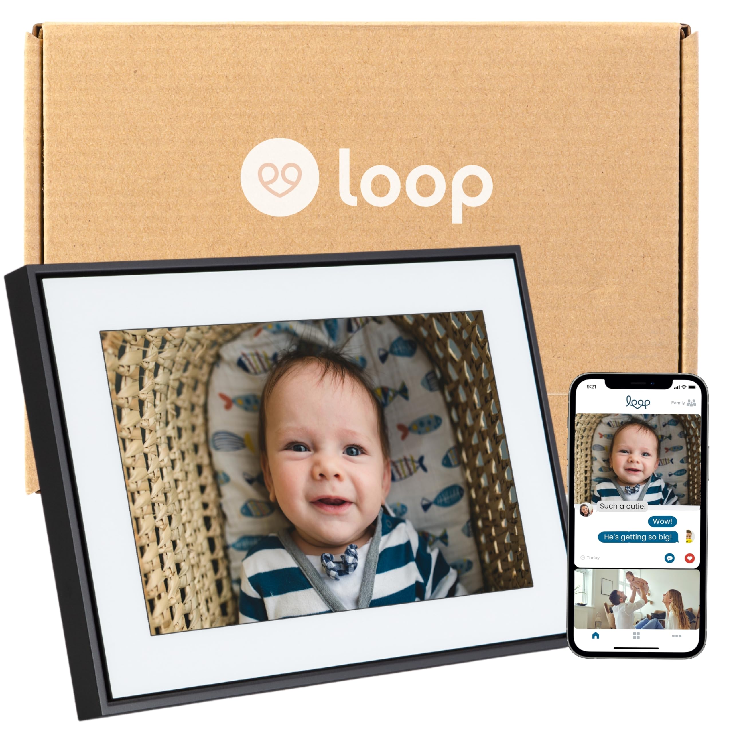 Wi-Fi Digital Picture Frame with Touch Screen, 10-Inch Display