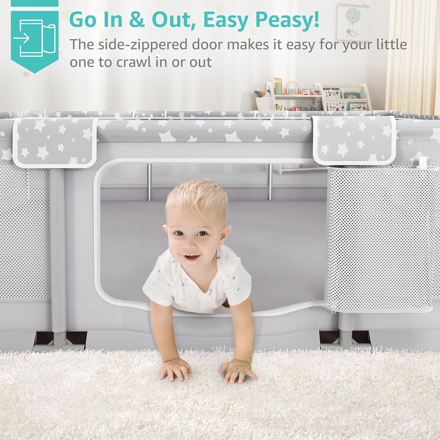 Large Baby Playpen 70x59 Inches