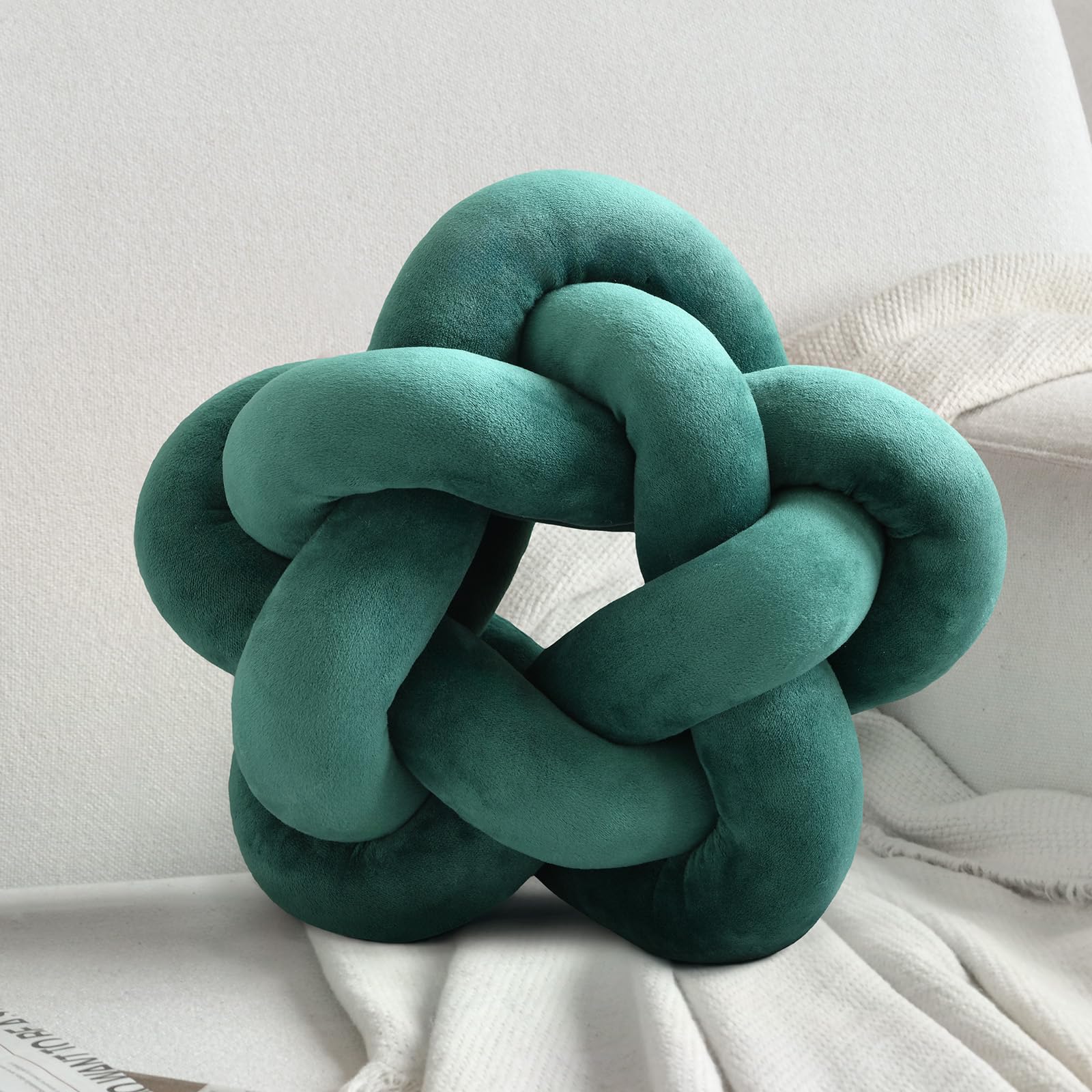 Knot Plush Throw Pillow Kids Handmade Knotted Star Pillow Soft Sofa Lumbar