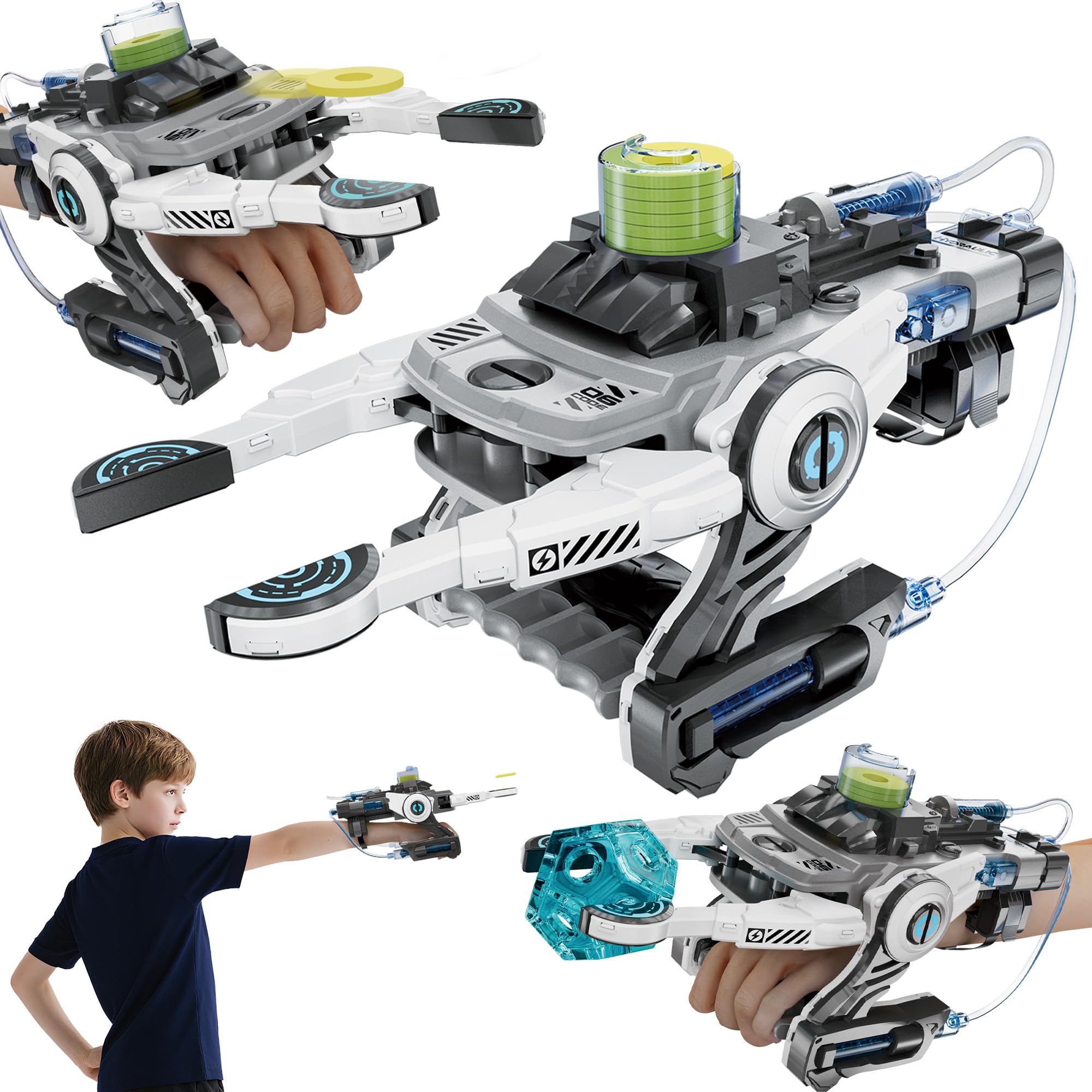 Hydraulic Robotic Arm - 106 Pcs Dual-Mode STEM Toy for Kids 8-12