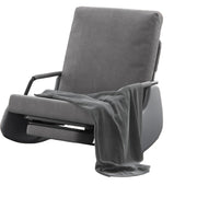 Corduroy Rocking Chair Nursery with Adjustable Backrest