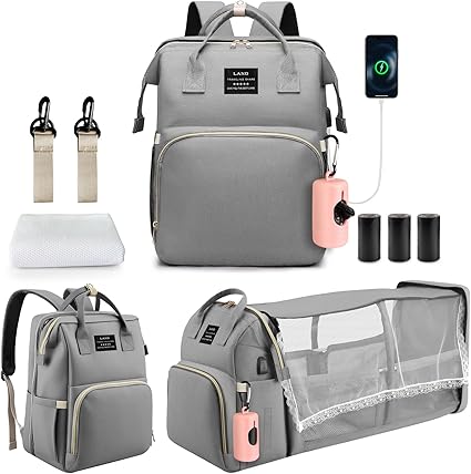 Bag Backpack, Large Diaper Bag with Changing Station, Baby Bag