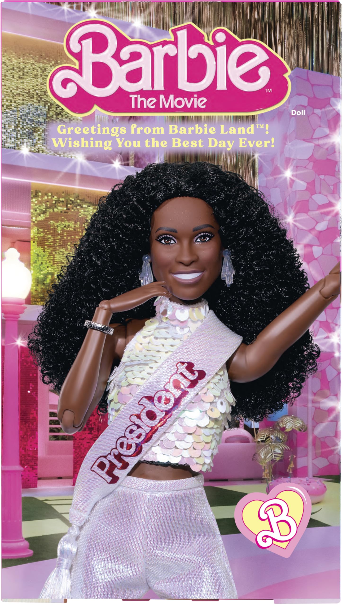 The Movie President Collectible Doll, ISSA Rae as President Wearing Shimmery White Blouse
