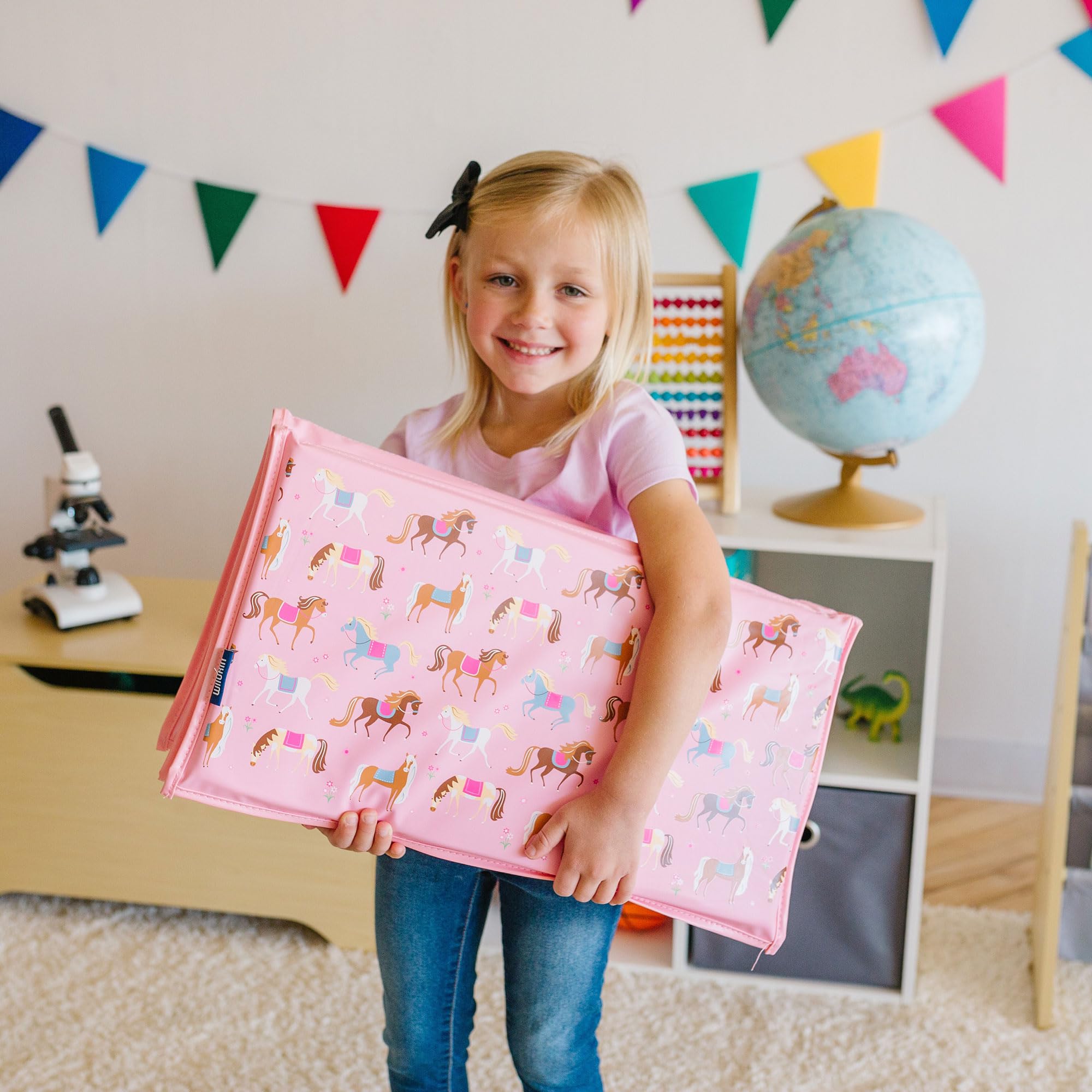 Kids Vinyl Nap Mat – Foldable, Durable Rest Mat for Daycare & Preschool