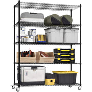 5 Tier Wire Shelf Shelving Unit, 60"x 24"x82" Metal Storage Shelves
