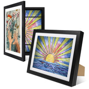 2-Pack Kids Artwork Frames Changeable 10x12.5 w Easels