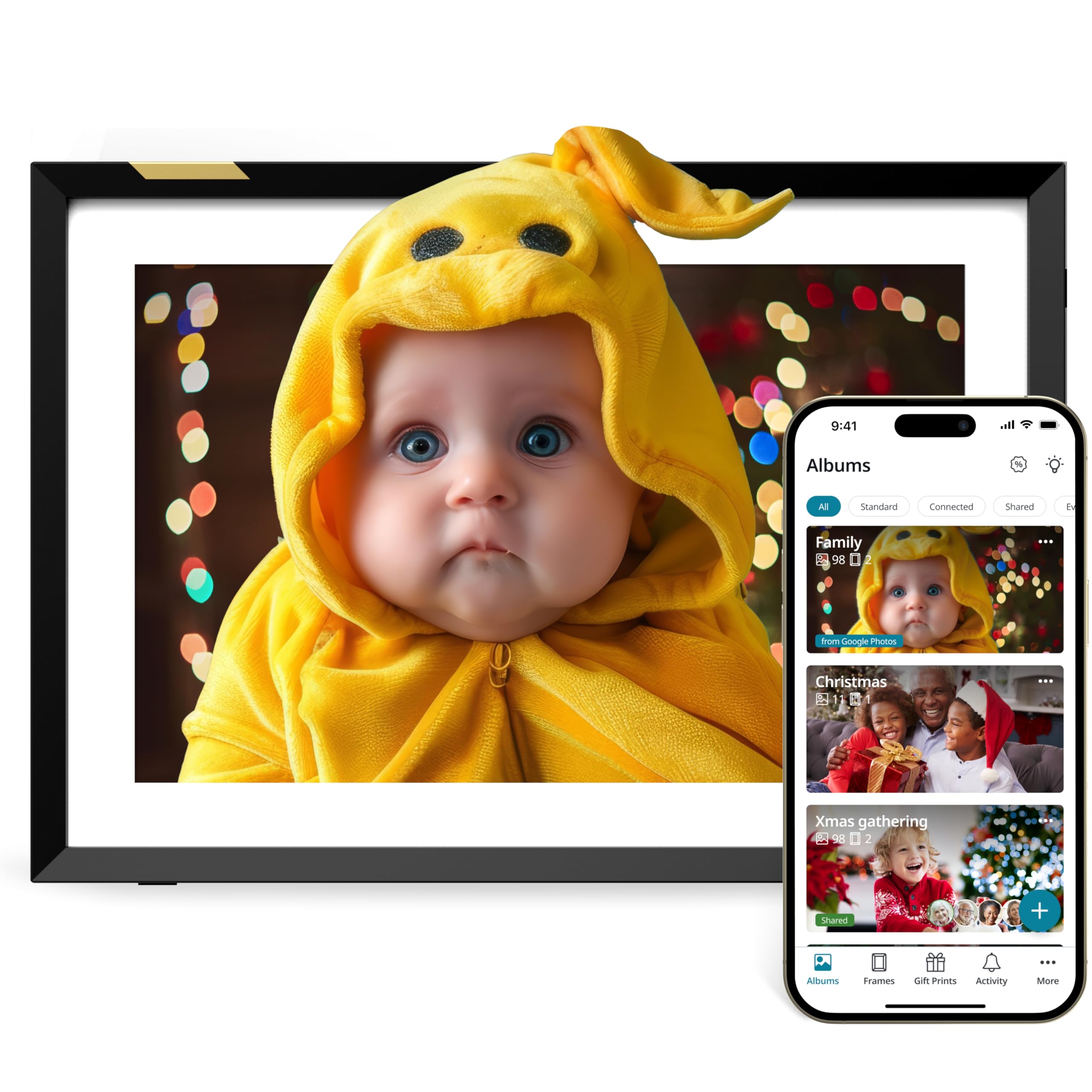Digital Picture Frame [AI-Enhanced] Stunning HD Touch Screen Display | Perfect