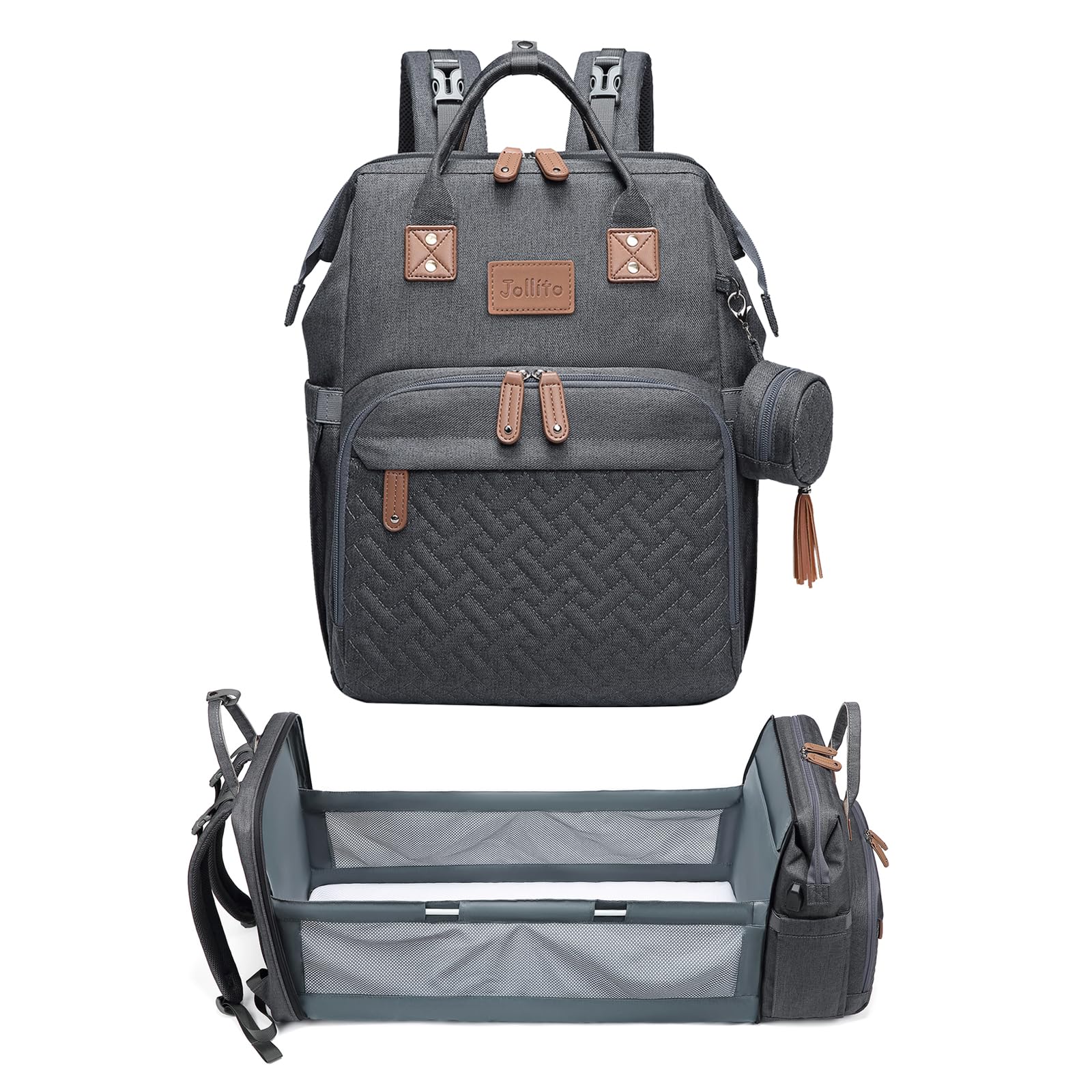 Diaper Bag Backpack with Changing Station Large Capacity Multifunction