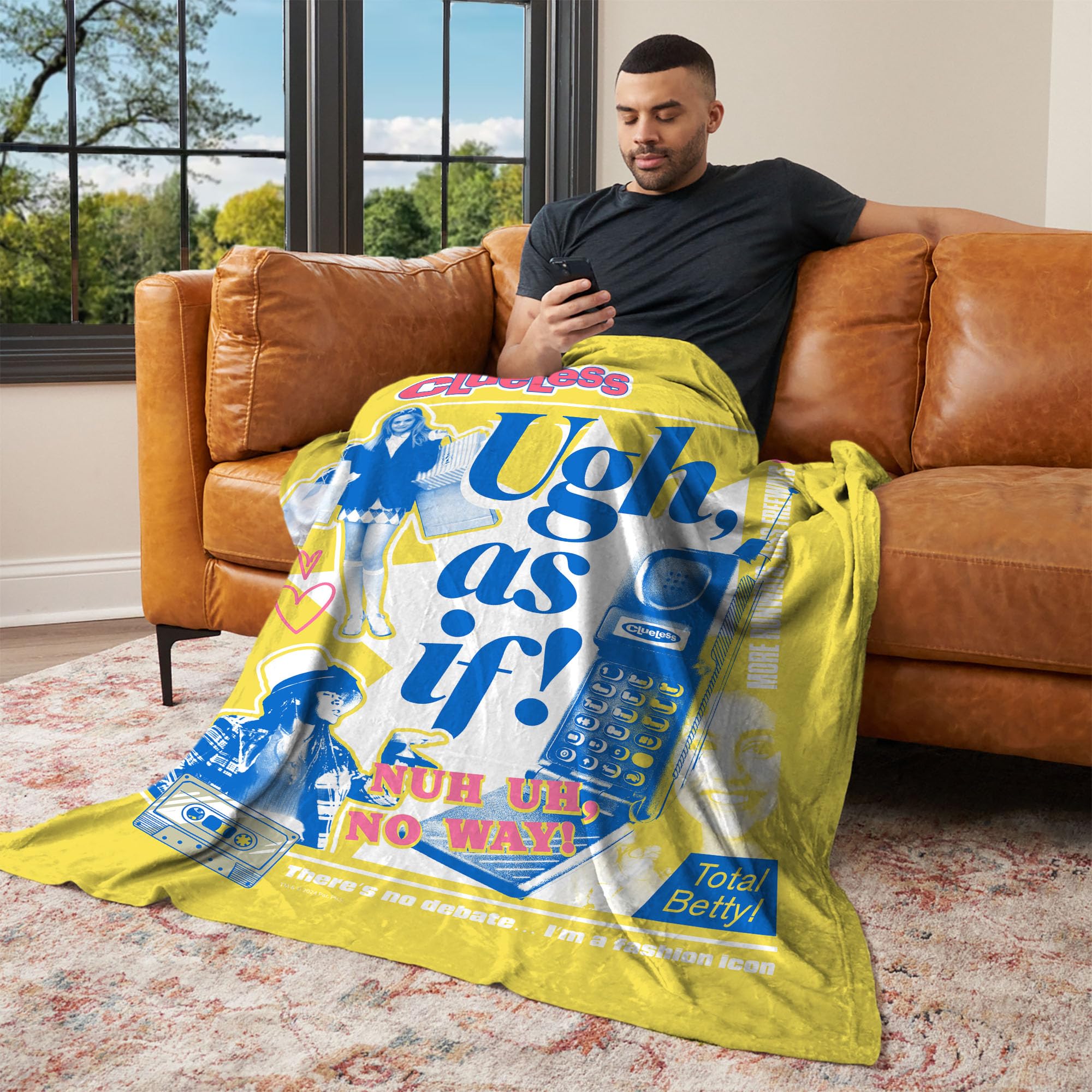 Paramount Clueless Ugh As If Silk Touch Throw Blanket
