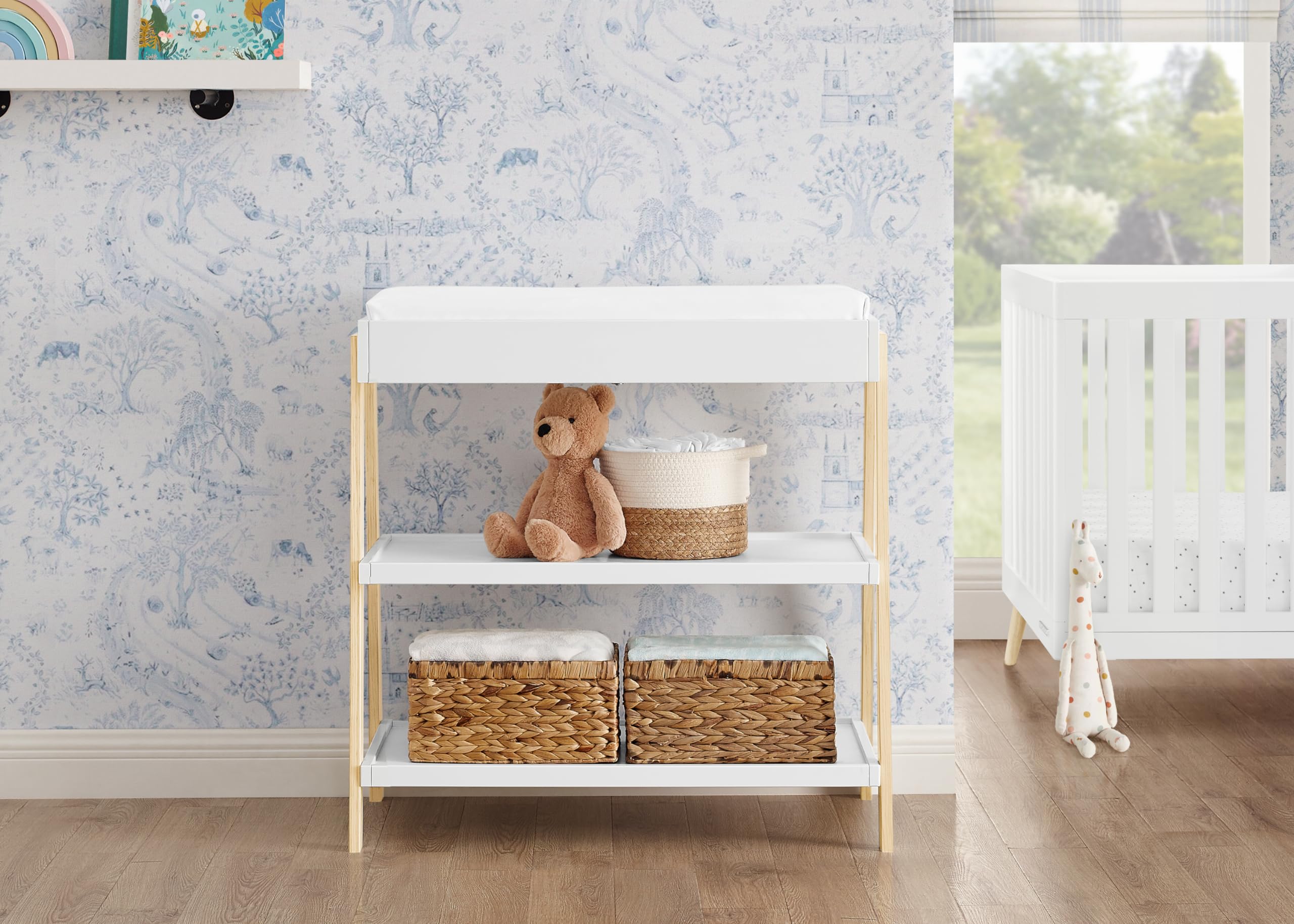 Scout Changing Table - Greenguard Gold Certified, Bianca White/Natural