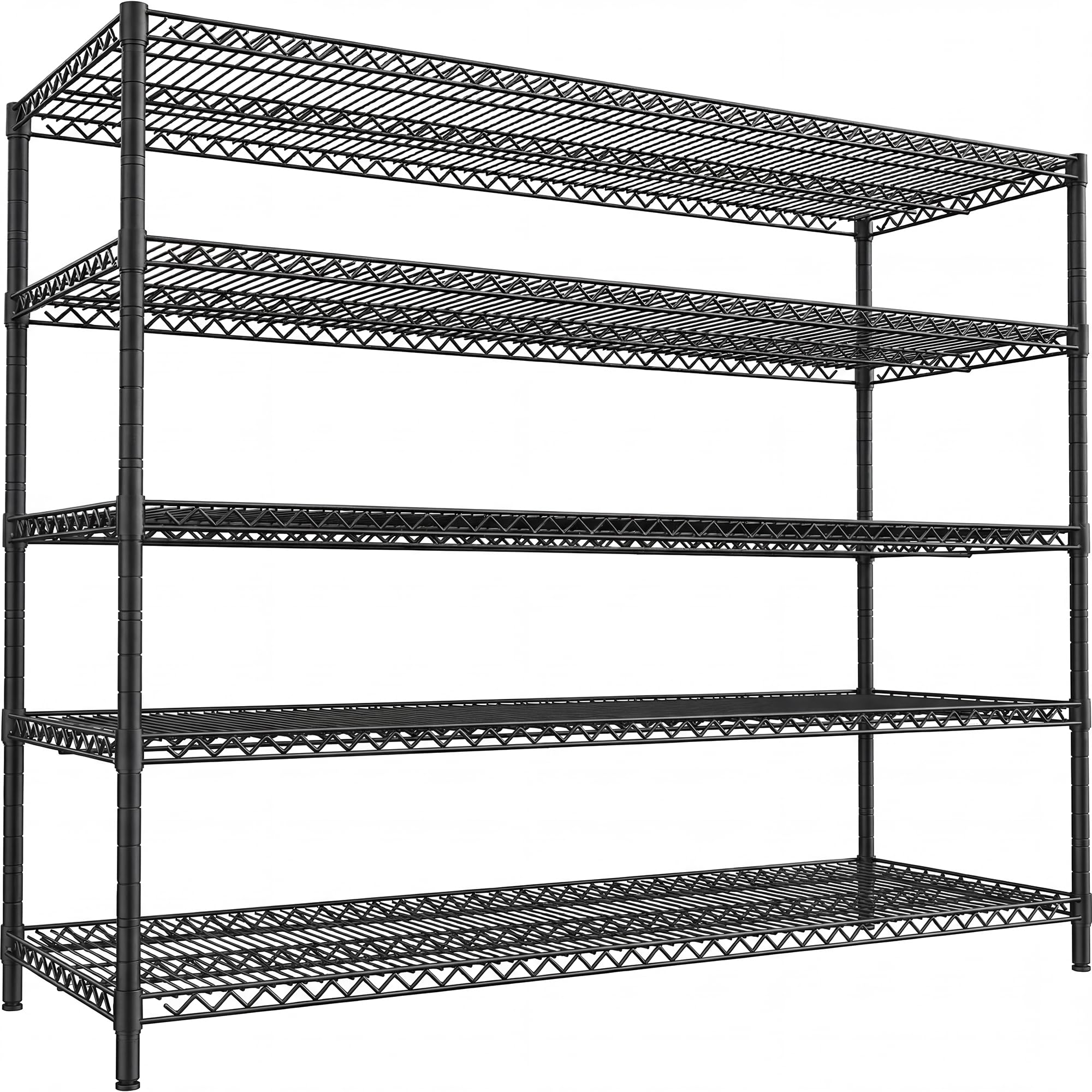 5-Tier Heavy Duty Wire Shelving Unit 3200LBS Capacity