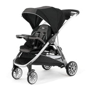 BravoFor2 Standing/Sitting Double Stroller - Iron | Black/Grey