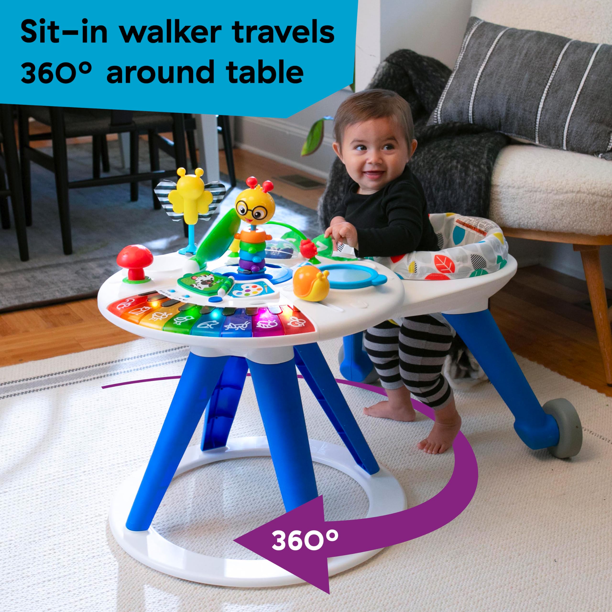 4-in-1 Baby Activity Center Walker Discovery Table