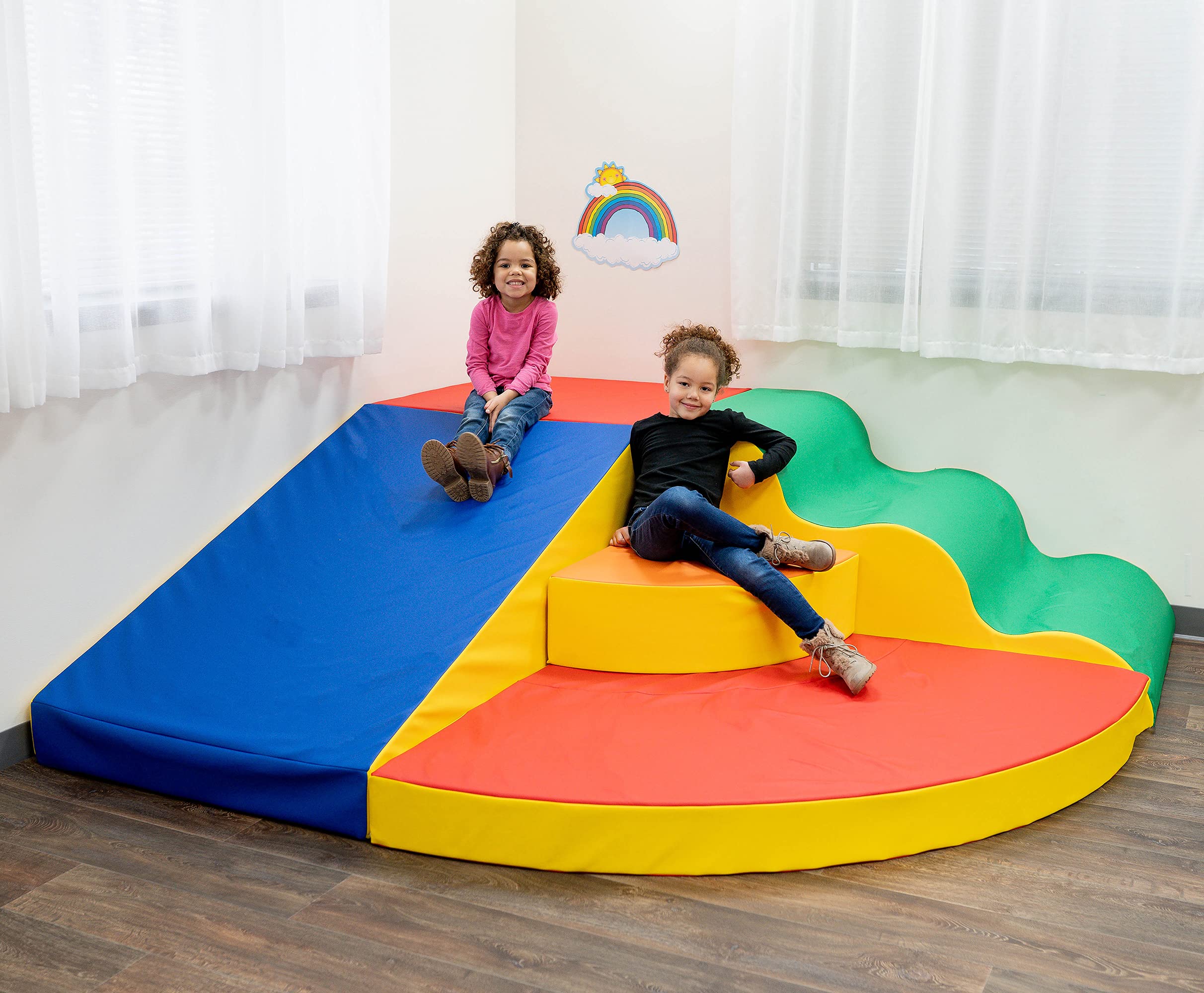 School Age Corner Colossus, Kids Climbing/Jumping/Sliding