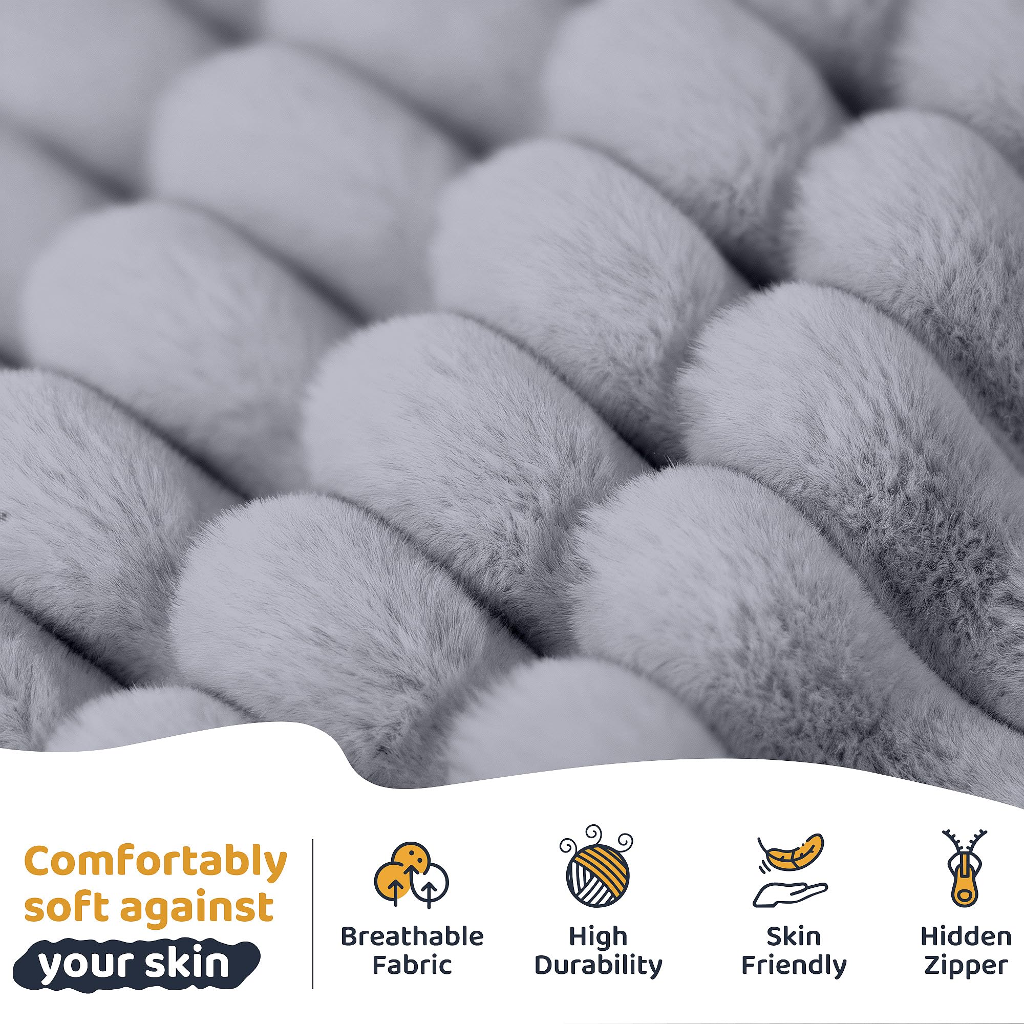 Giant Bean Bag Chair with Armrests - Faux Fur Floor Sofa for Adults and Kids
