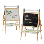 Easel for Kids, Double-Sided Magnetic Easel with Drawing Accessories