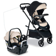 Willow Brook S+ Baby Travel System, Infant Car Seat and Stroller Combo with Alpine Base