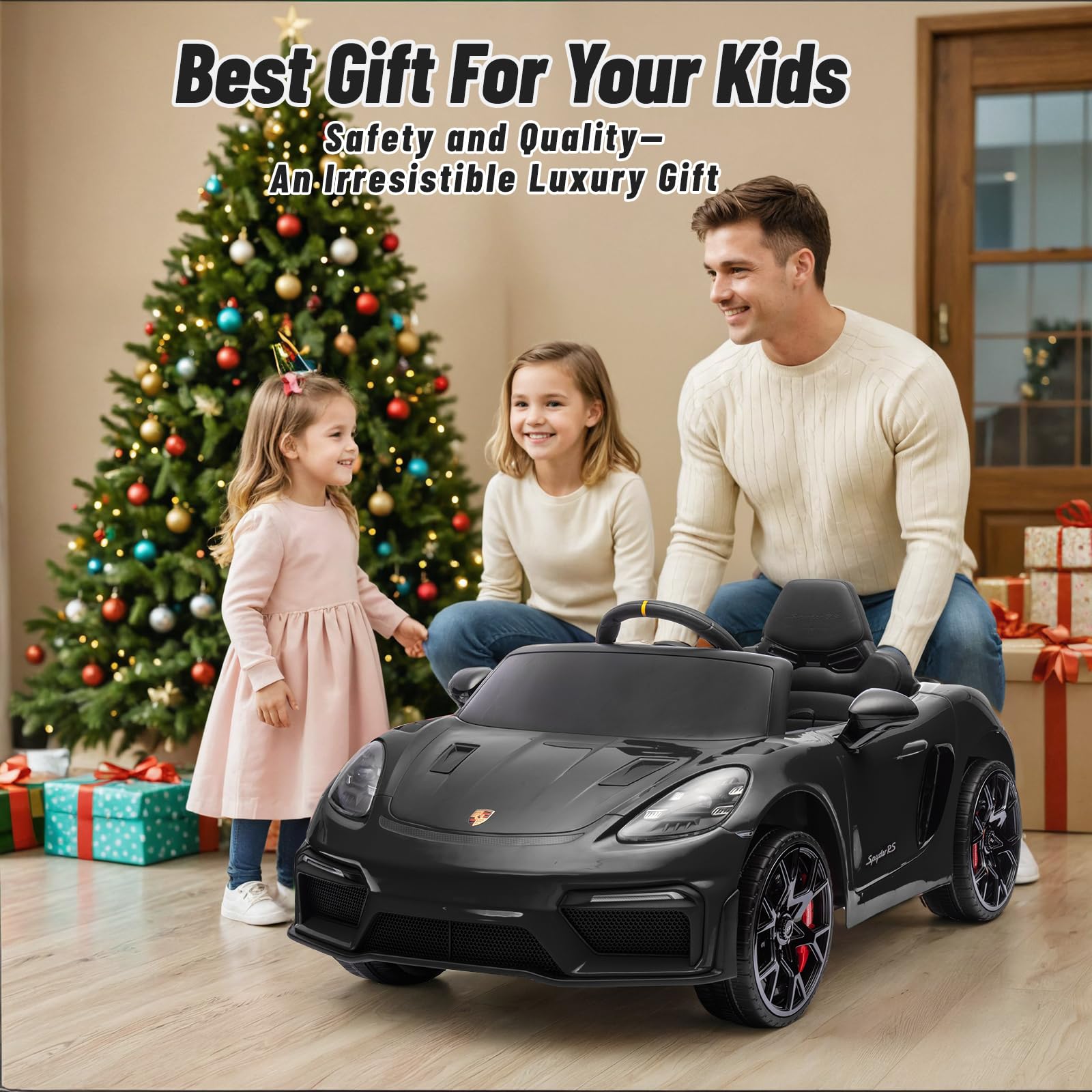 12V Porsche 718 Ride-On Car with Remote Control