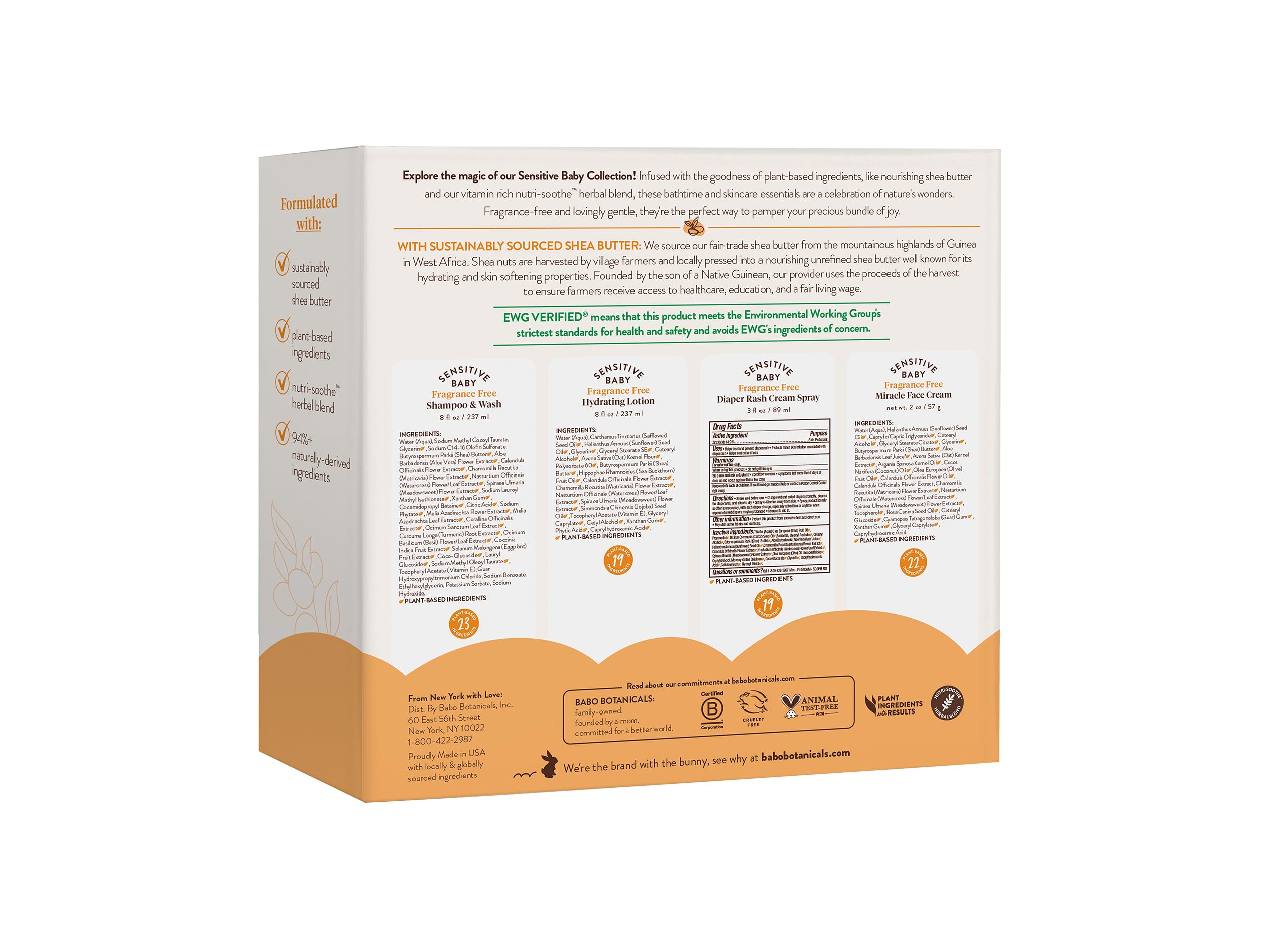 Baby Care Essentials Gift Set - Skincare, Bath & Diaper - For Delicate Skin