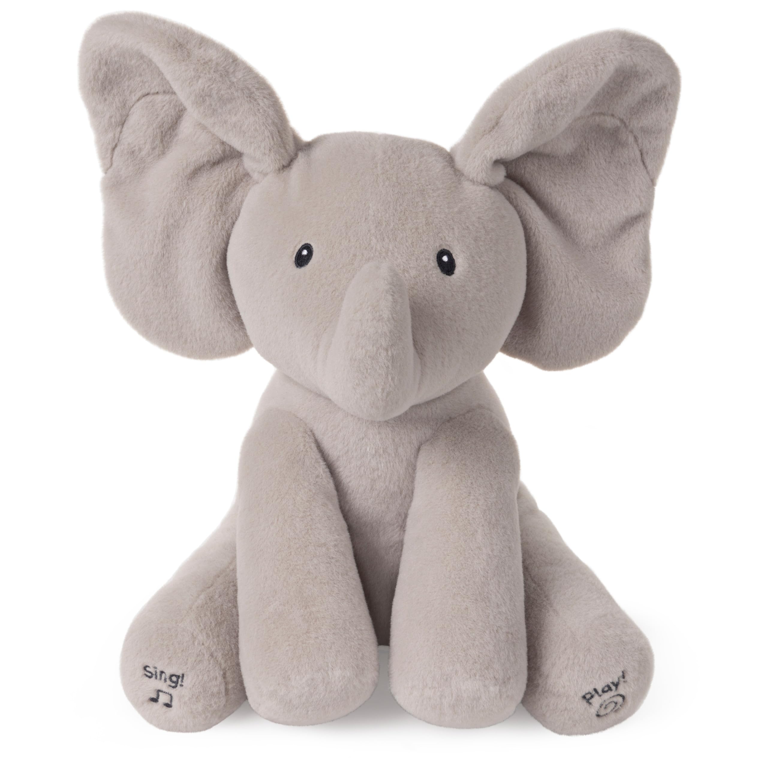 Animated Flappy The Elephant Plush, Singing Stuffed Animal Baby Toy for Ages 0 and Up
