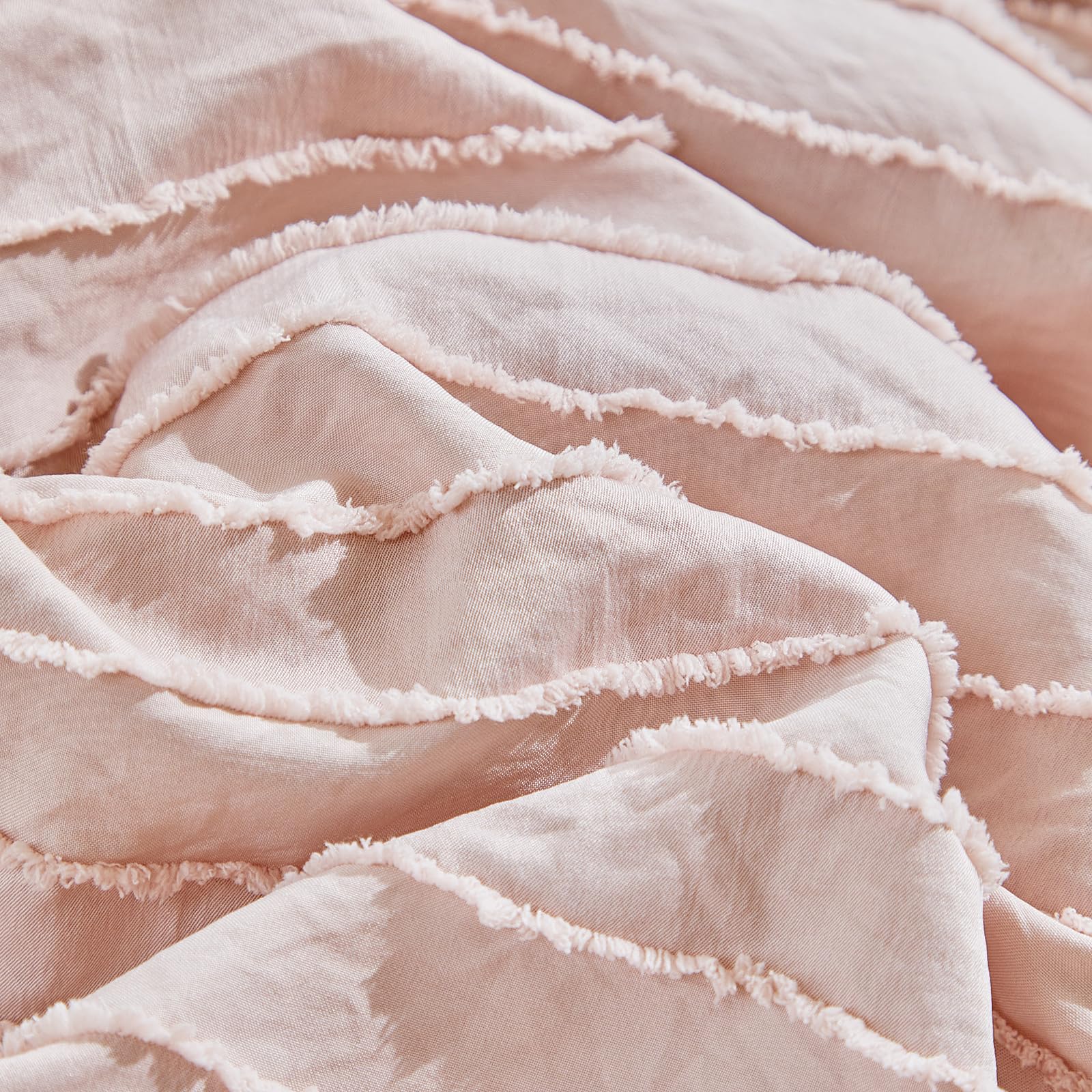 Tufted Crib Bedding Set with Ruffle Fringe