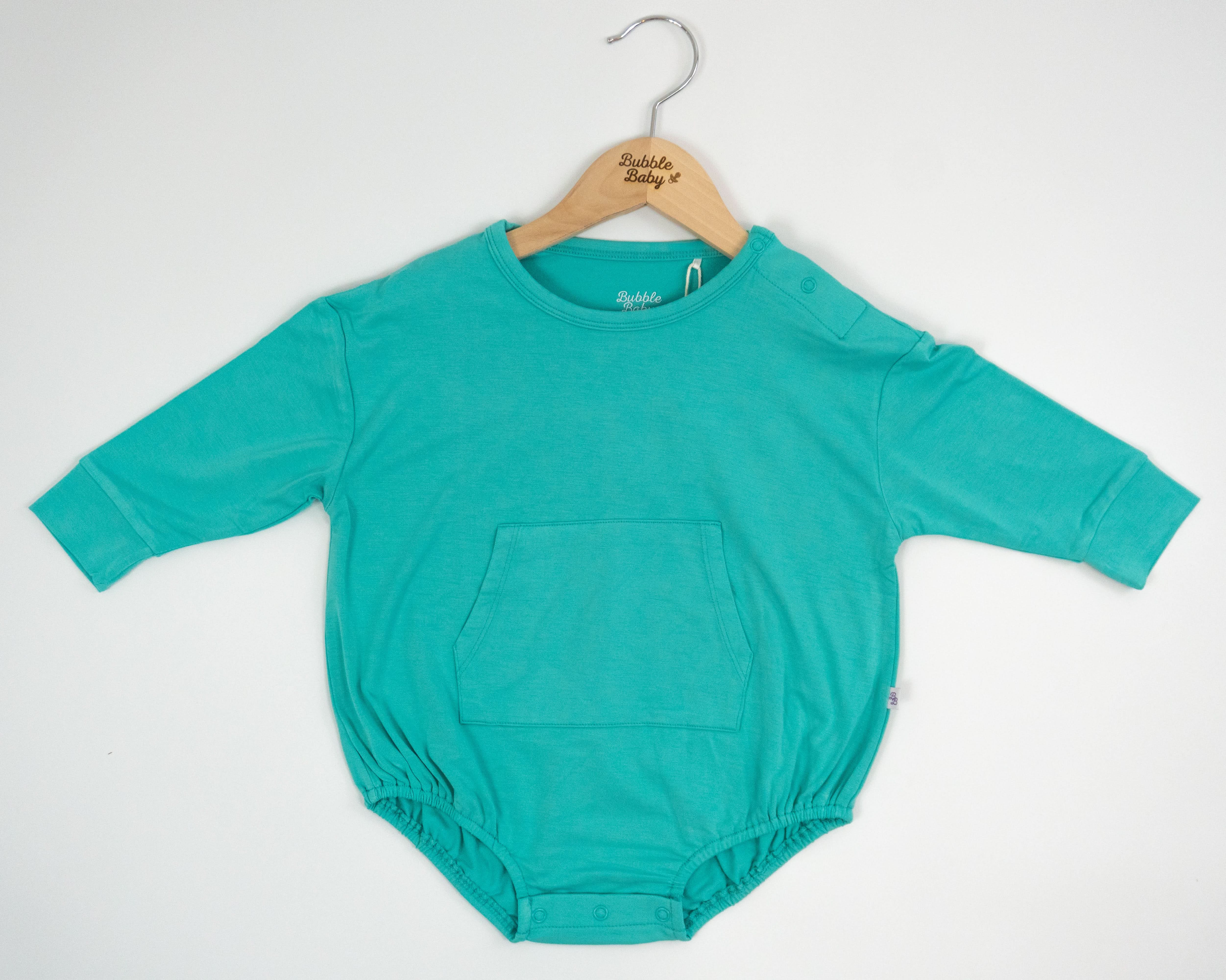 Turquoise | Long Sleeve Bubble Romper