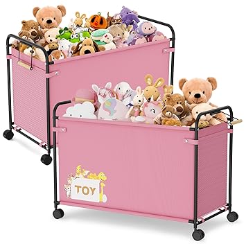 Extra Large Toy Box, 180L Toy Storage Organizer with Wheels