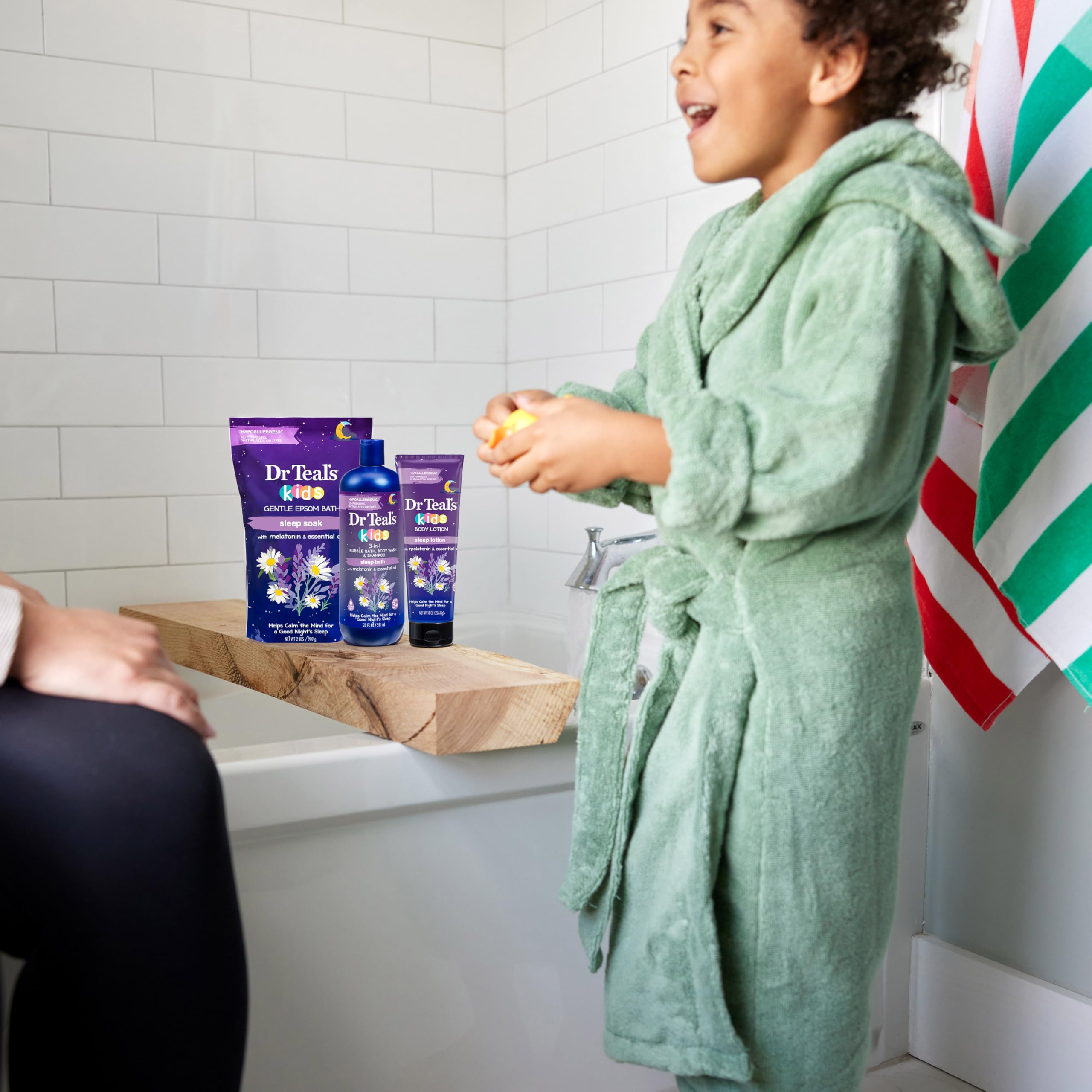 Kids 3-in-1 Sleep Bath: Bubble Bath, Body Wash & Shampoo
