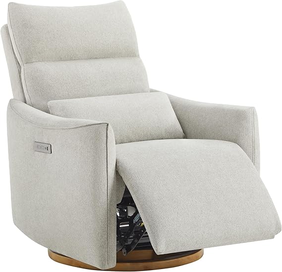 Swivel Rocker Recliner Chair, Power Nursery Glider Recliner