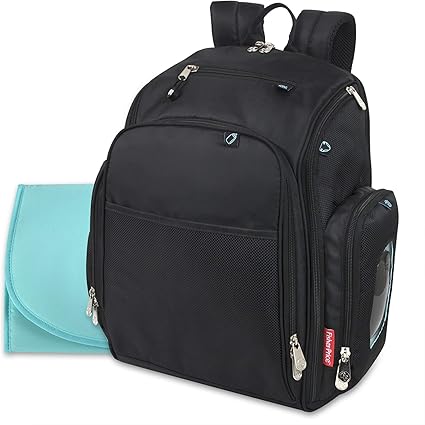 Fastfinder 3 Piece Set Diaper Bag Backpack for Moms & Dads